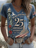 9.11 Never Forget Printed T-Shirts