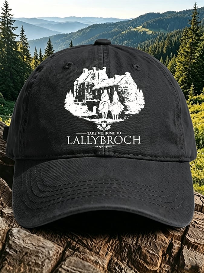 Retro Take Me Home To Lallybroch Print Baseball Cap
