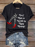 Women's Halloween Printed Casual T-Shirt