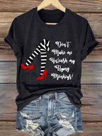 Women's Halloween Printed Casual T-Shirt