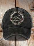 Retro Alligator Alcatraz Funny Florida Everglades Dark Humor Patoitic Prints baseball cap