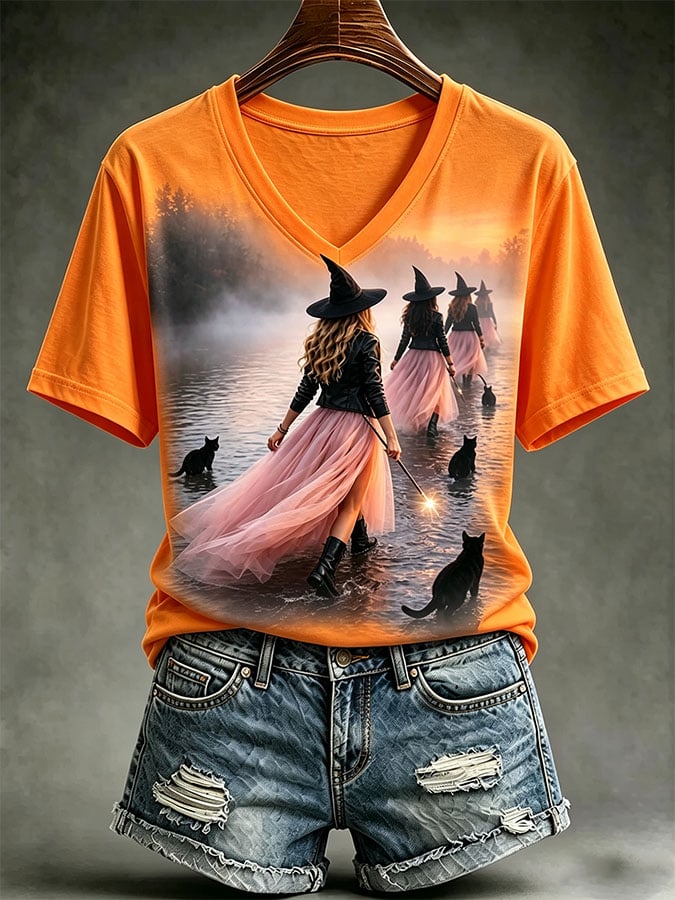 Women's Casual Print Short-Sleeve T-Shirt