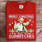Merry Christmas To All You Art Print Sweatshirt