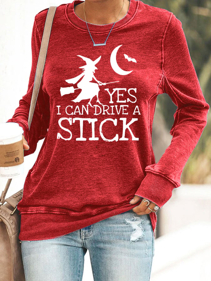 Women's Yes I Can Drive A Stick Sweatshirt