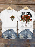 Women'S Puerto Rico Print T-Shirt