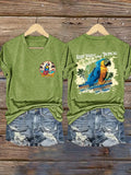 Women's Keep Warm Think Tropical Print Shirt