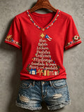 Women's Christmas Print T-Shirt
