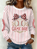 Women's Baseball  Print Hoodie