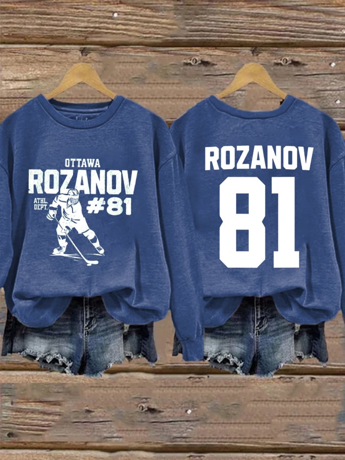 Women's Golden Boy and Ice Prince Hockey Sticks Sweatshirt