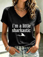 Women's Shark Print T-shirt