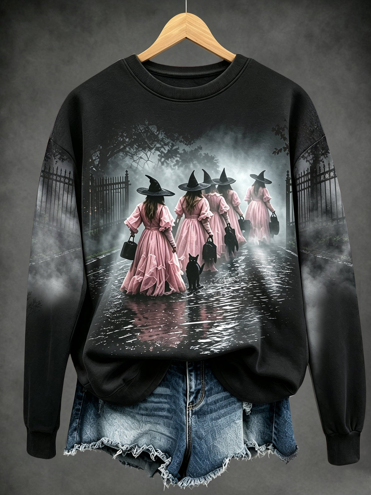 Ladies, in October we wear pink witch tops.