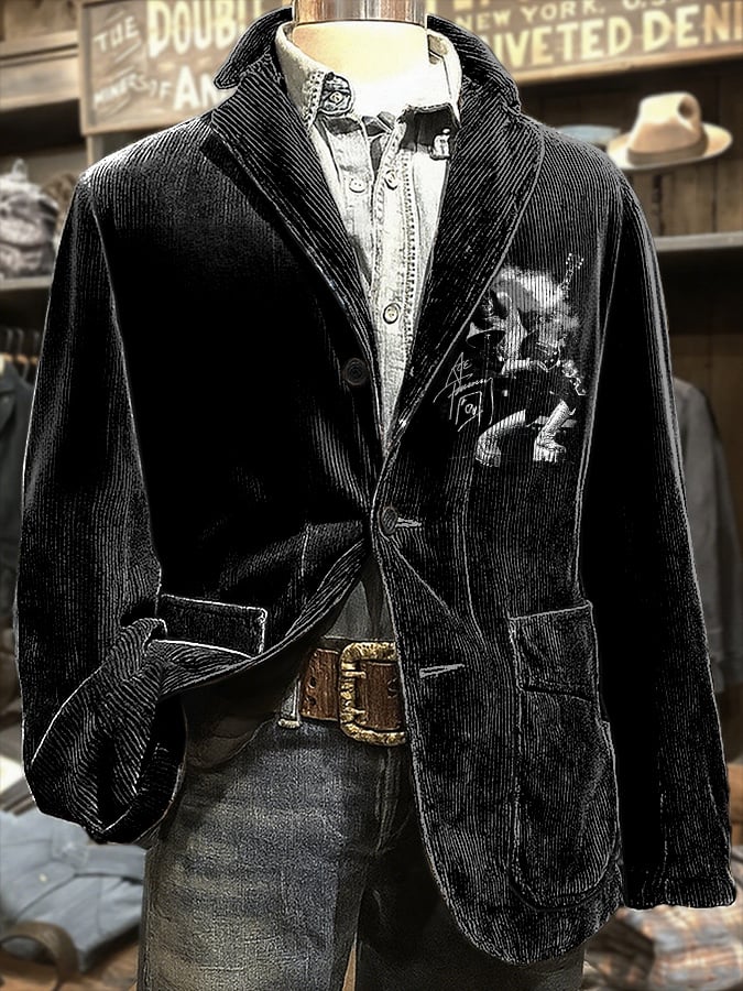 Men's Retro Music Casual Blazer