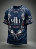 Men's "Never Forget 9/11" Design Comfortable T-Shirt