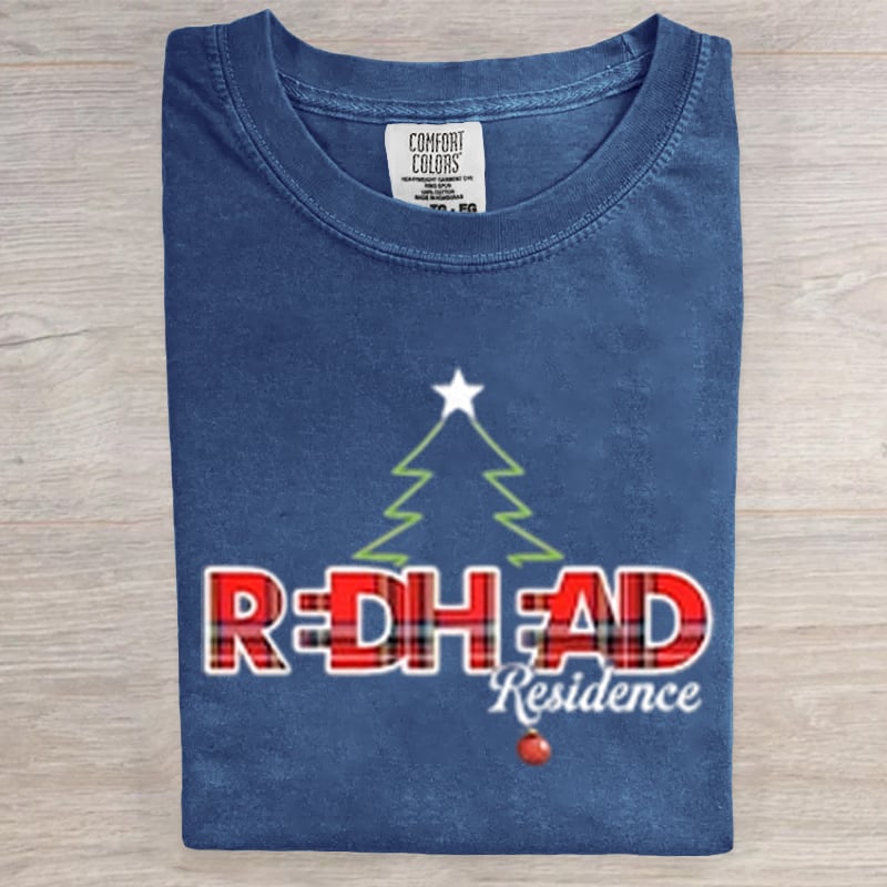 REDHEAD RESIDENCE Christmas Art Print T-Shirt