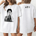 Singer & Music-Themed Women's Cotton-Feel Crew Neck Short-Sleeve T-Shirt