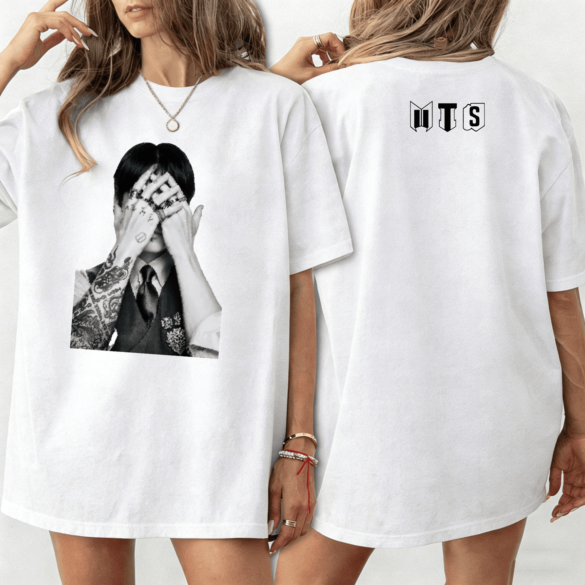 Singer & Music-Themed Women's Cotton-Feel Crew Neck Short-Sleeve T-Shirt