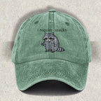 I Require Snacks Embroidered Raccoon Cap
