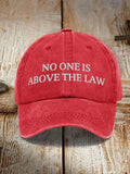Unisex No One Is Above The Law Baseball Cap