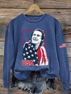 Women's Hockey Print Long-Sleeve Sweatshirt