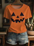 Women's Autumn Style  Print T-Shirt