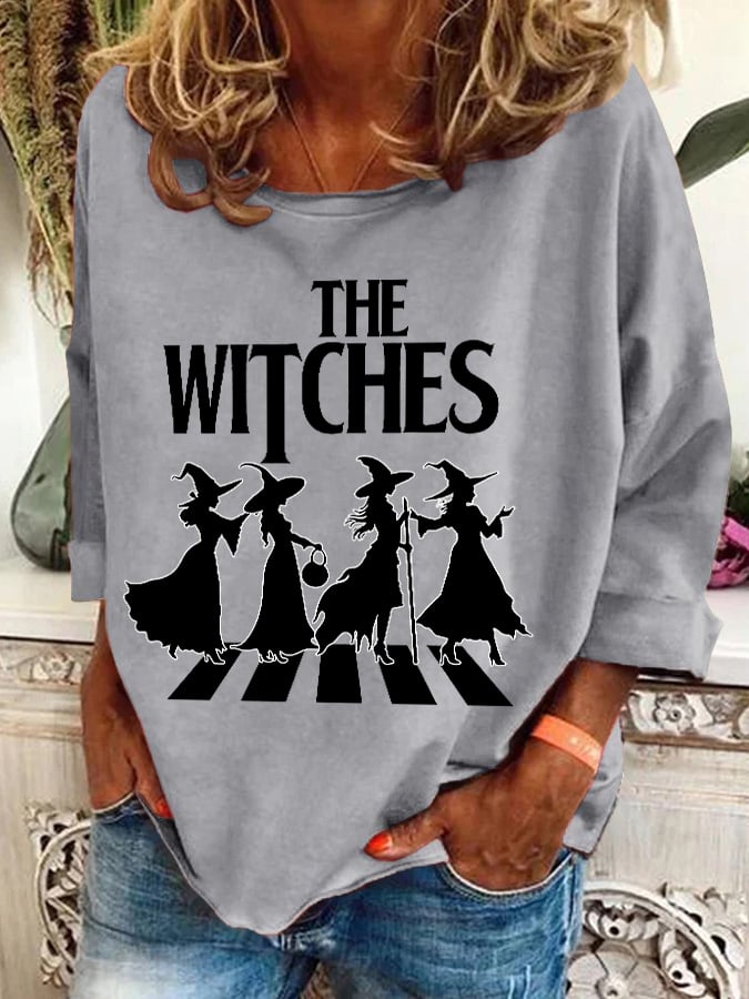 Women's The Witches Printed Crew Neck Sweatshirt