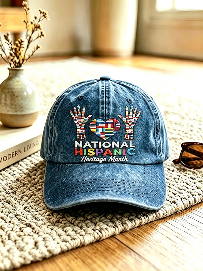 Unisex National Hispanic Heritage Month Print Baseball Cap