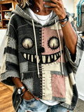 Women's Halloween Monsters Printing Top