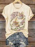 Women's  I Am The Tea That You Are Having Print T-Shirt
