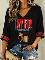 Women's Puerto Rico Singer Boricua Printed Long Sleeve Top