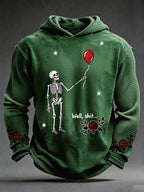 Men's Retro Halloween Well, shit... Printing Hoodie