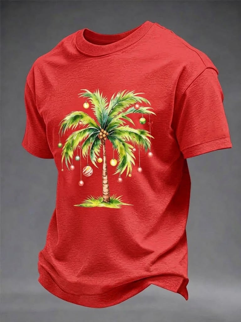 🔥🔥2nd 50% Off 🔥🔥Men's Christmas Printed Casual T-Shirt