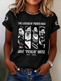 Women's THE LEGEND OF PUERTO RICO Printed Short-Sleeve T-Shirt