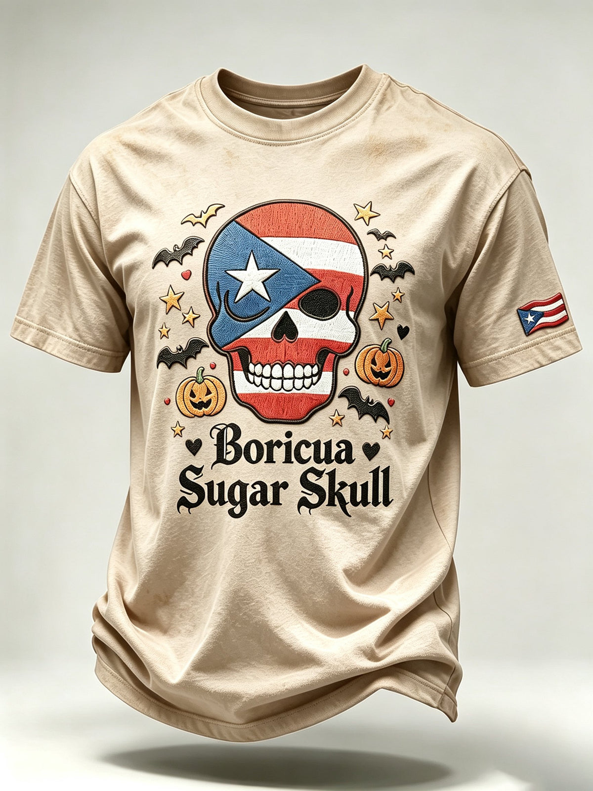 Men's Halloween in Puerto Rico Print Short-Sleeve T-Shirt