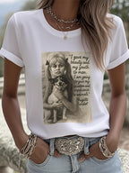 Retro I Gave My Beauty And My Youth To Men. I Am Going To Give My Wisdom And Experience To Animals Print T-Shirt