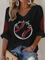 Women's Baseball  Print T-Shirt