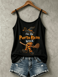 Women's "Halloween in Puerto Rico" Print Camisole