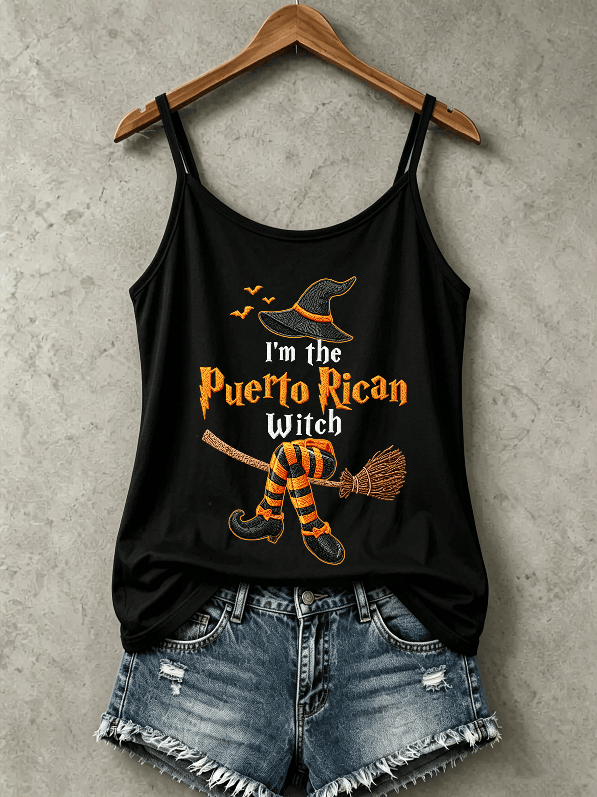 Women's "Halloween in Puerto Rico" Print Camisole