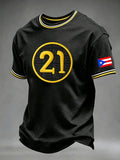Men's Baseball Lovers Printed Casual Tops