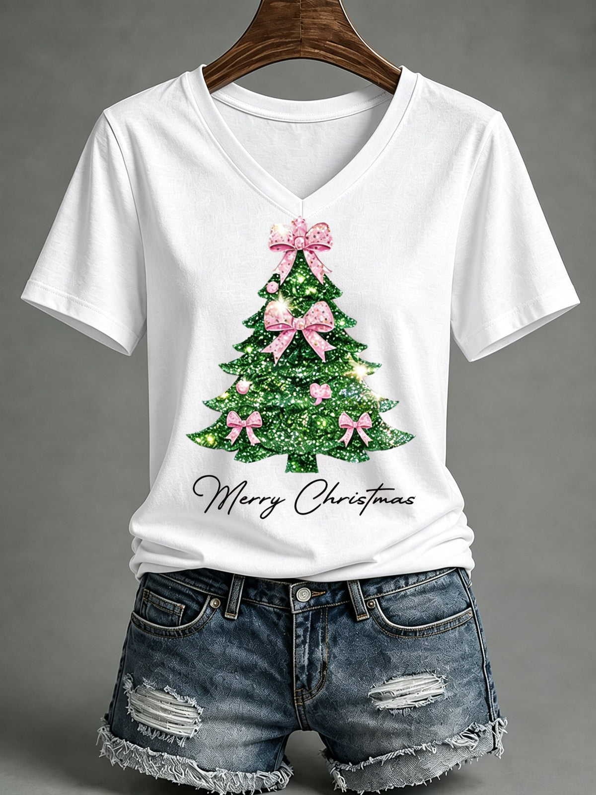 Women's Christmas Print T-Shirt