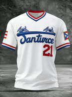 Men's Puerto Rican Baseball Short-Sleeve Comfort T-Shirt