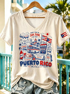 Women's Puerto Rico Print T-shirt