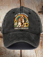 Unisex End The Suffering Save The Beagles Printed Hat