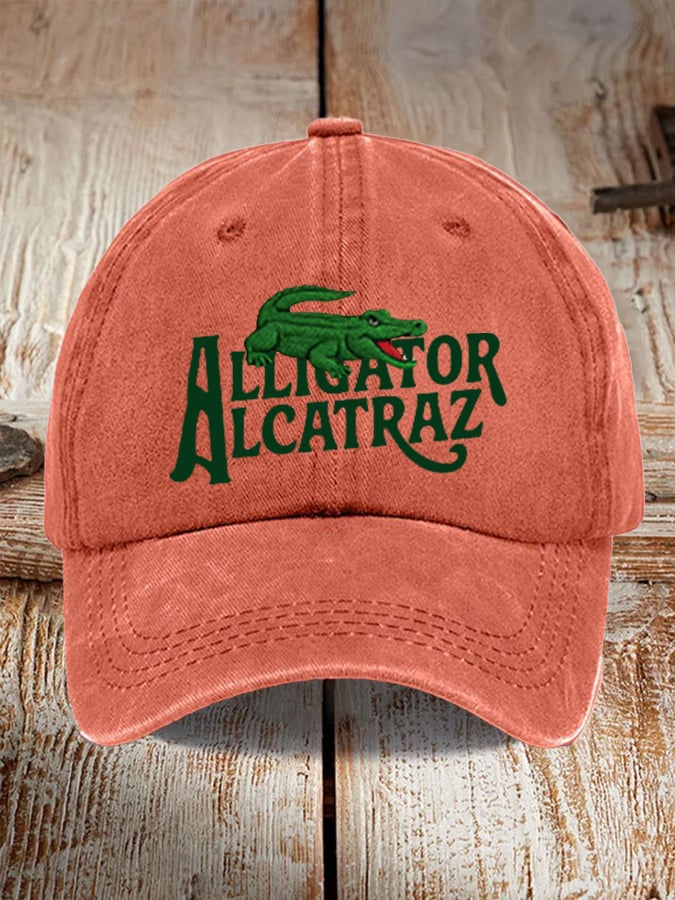Alligator Alcatraz Print Baseball Cap