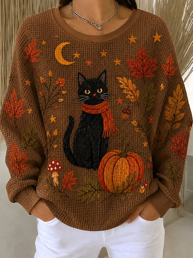 Women'S Casual Printed Sweatshirt