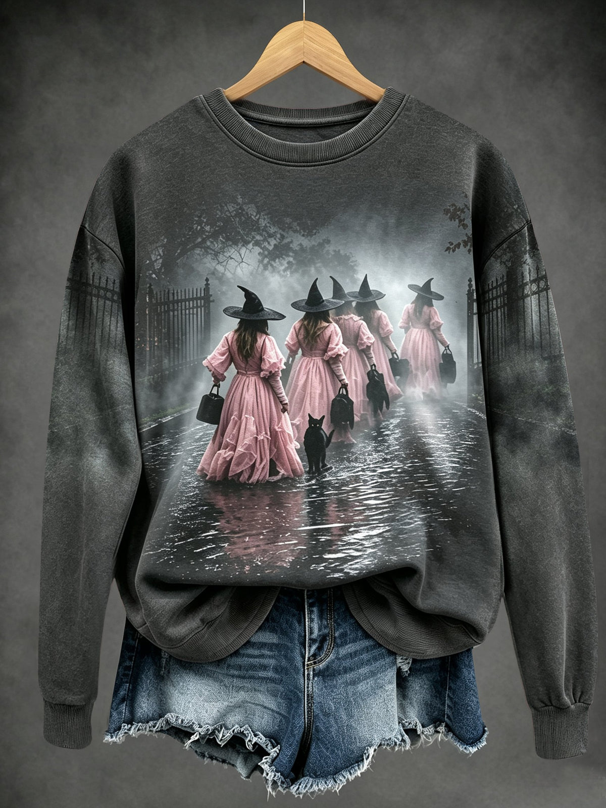 Ladies, in October we wear pink witch tops.