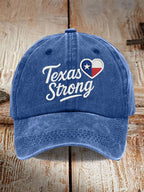 Retro Texas Strong Print Baseball Cap