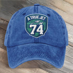 A True Jet 74 Football Art Printed Cap