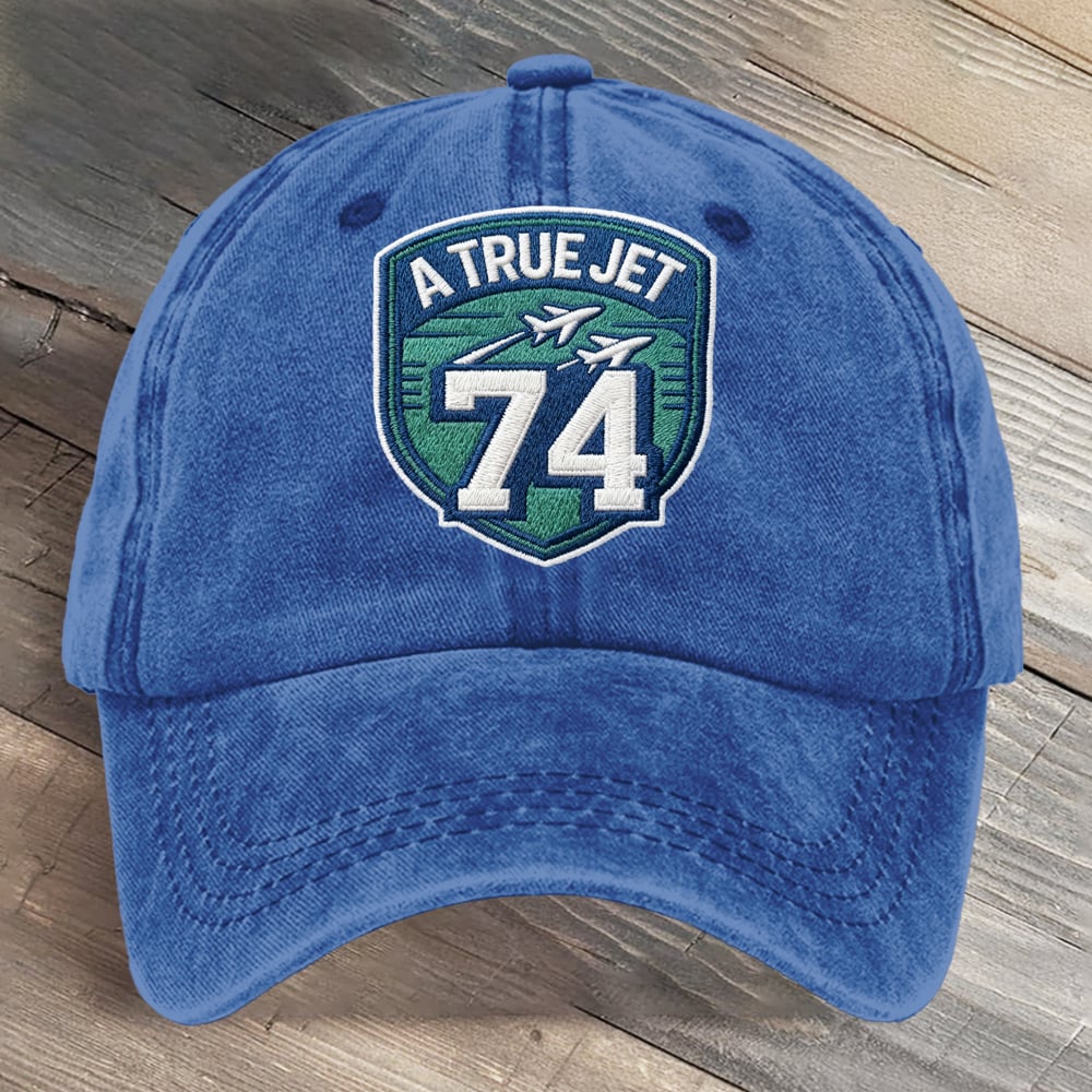 A True Jet 74 Football Art Printed Cap