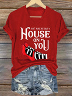 Women's Halloween Printed Casual T-Shirt