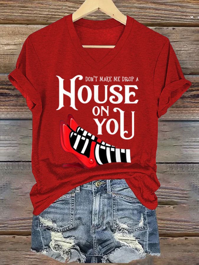 Women's Halloween Printed Casual T-Shirt